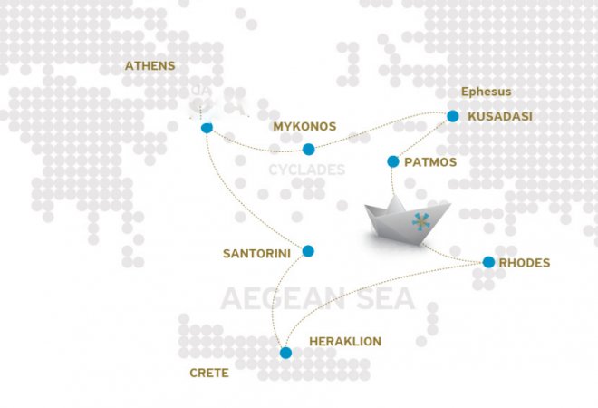 Itinerario crucero de 4nohes/5días por Turquía e islas Griegas