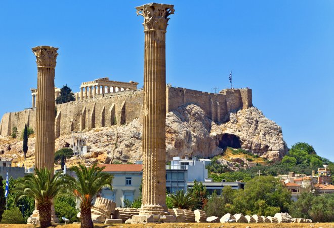 Atenas, Templo Zeus y Acropolis